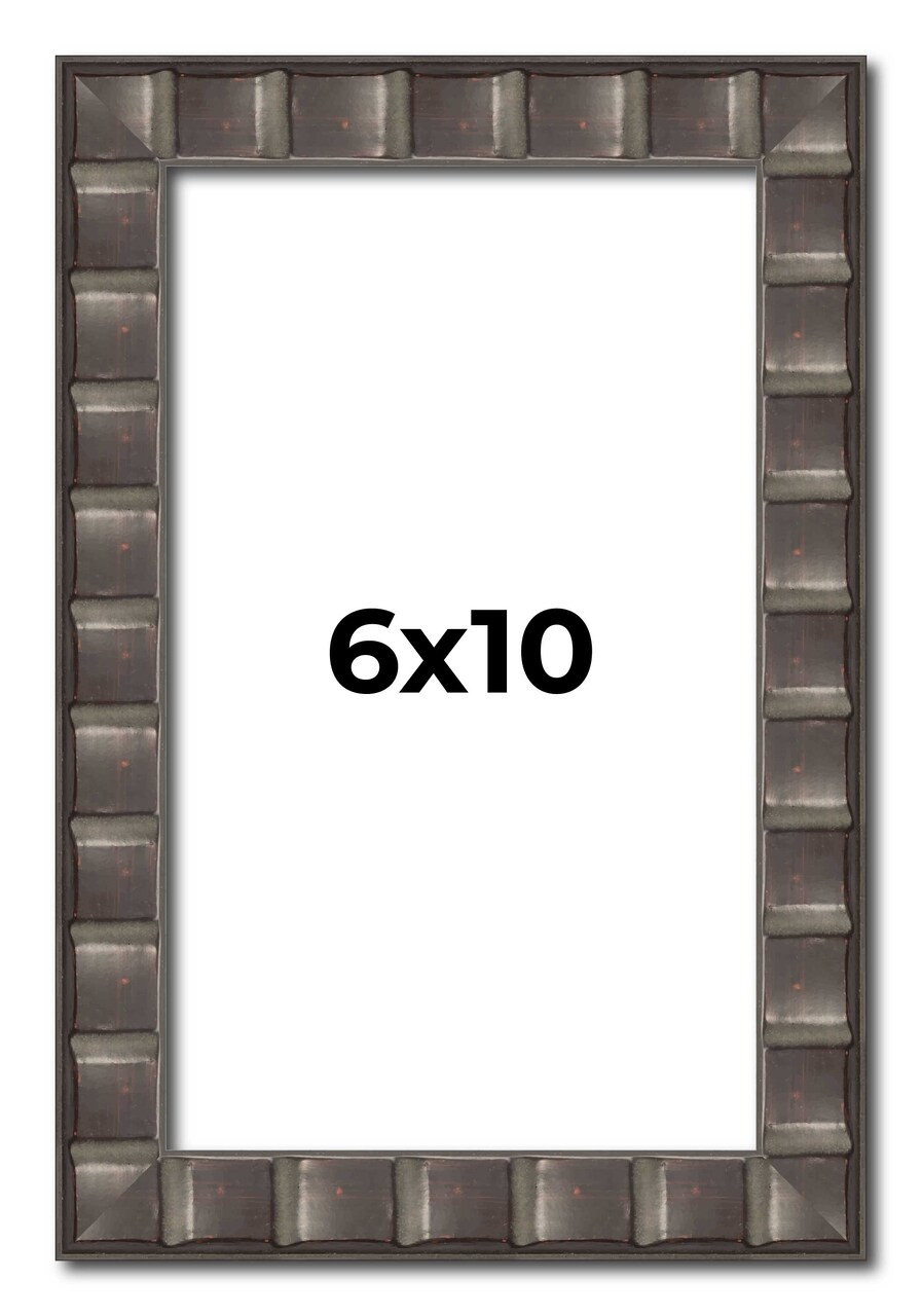 Photo Size Deco Black Picture Frame - UV Acrylic, Foam Board Backing, Hanging Hardware